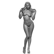 Unpainted Beautiful Girl GK Resin Figure 1/35 Scale Model Kit Resin Colorless Self-Assembled Toy No.1307 2024 - buy cheap