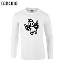 TARCHIA 2021 новая брендовая мужская футболка с длинным рукавом Модный Ангел Новое поступление 100% хлопок плюс футболка для мальчиков мужские топы футболки 2024 - купить недорого