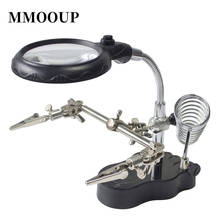 Third Hand Solder Magnifier Lamp LED Light Table For Soldering Clip Repair Tool Optical Glasses Lens Magnifier 2024 - buy cheap