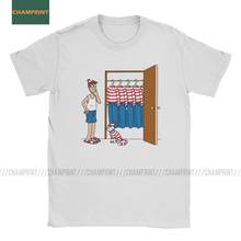 Roupeiro do Wally Uo Est 90 Paródia T-Shirt Dos Homens Wheres Waldo s Comic Charlie Queria Camiseta De Algodão Camisa de Manga Curta T Camisas 6XL 2024 - compre barato