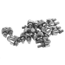 5mm 3/16 Inch Stainless Steel Wire Rope Cable Clamp Clips 12pcs 2024 - buy cheap