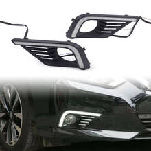 For Nissan Altima 2016 2017 Car LED DRL Daytime Running Light Fog Day Lamp W/ Turn Signal Lamps 1Pair 2024 - buy cheap