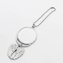 Heat Sublimation Car Keychain Ornament Decorations Angel Wing Shape Blank Hot Transfer Printing Pendant Jewelry Making 2024 - buy cheap