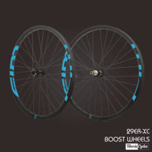 29er MTB XC carbon tubeless wheels 27mmm hookless 25mm deep straight pull wheelset 15X100 12X142 10s 11s 12s 2024 - buy cheap