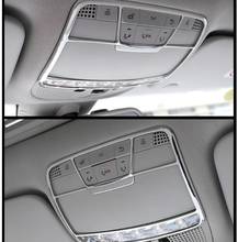 Marco de luz de lectura de cabeza delantera de coche, cubierta decorativa, Marco embellecedor de ABS para Mercedes Benz C/GLC/E W205 X253 W213, accesorios de coche 2024 - compra barato