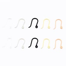 100 PCS 13*9mm Resin Ear Hook 5 Colors Ear Hook Setting DIY Earrings Accessories For Jewelry Making 2024 - buy cheap