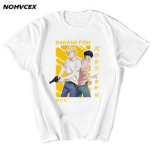 Banana Fish  Men Fashion Summer T-Shirts Hip Hop Printed Top Tees  Harajuku Funny 2024 - buy cheap