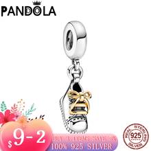 Colgante de zapato de bebé para pulsera Pandora, abalorio de 100% Plata de Ley 925, compatible con pulsera Pandora Original, joyería de plata 925 2024 - compra barato