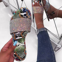 Women Slippers Woman Glitter Flip Flops Women's Crystal Bling Flat  Female Candy Colors Slides Female Casual Beach Shoes 2024 - buy cheap