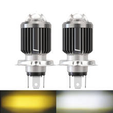 1pcs Motorcycle Headlight H6 BA20D H4 LED Hi Lo beam Moto LED Headlight Motorbike Lamps Conversion Kit Bulbs 3000LM 6500K yellow 2024 - buy cheap