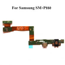 Puerto de carga USB Original, cable flexible para Samsung Tab A 9,7 P550, enchufe de cargador de SM-P550 con reemplazo de placa de micrófono 2024 - compra barato