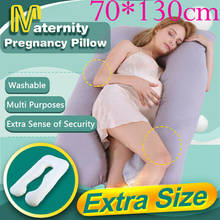 Удобная u-образная подушка для всего тела для беременных съемная и моющаяся хлопковая поясничная Подушка для беременных женщин подушка 2024 - купить недорого