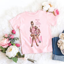 Camiseta rosa con estampado de vida de mamá para niños y niñas, camisetas de manga corta Unisex, Tops de dibujos animados, nueva moda de verano 2024 - compra barato