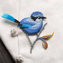 Cute 3D Craft Sewing Embroidered Sticky Cloth Iron On Applique Patch Birds DIY Clothes Accessories 2024 - buy cheap