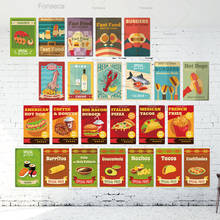 Cartel de Metal de comida rápida para decoración de pared, cartel de estaño Vintage para Bar, Bistro, cafetería, cocina, Retro 2024 - compra barato