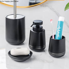 Ceramic Bathroom Kit Wash Set Bathroom 4-piece Set Mouth Cup Lotion Bottle Soap Dispenser Soap Dish Toilet Brush Home Toiletries 2024 - buy cheap