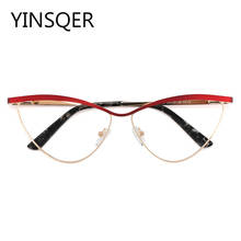 YINSQER-Gafas de ojo de gato para hombre y mujer, montura para miopía, gafas graduadas ópticas transparentes, 2020 2024 - compra barato