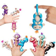 CYSINCOS красочная пальчиковая обезьяна, детская игрушка, Интерактивная детская Обезьяна для питомца, Электронная умная сенсорная обезьяна 2024 - купить недорого
