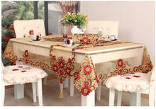 European style Embroidered table cloth/table runner for dining table/tea table carbinet cover wedding party home decoration 2024 - buy cheap