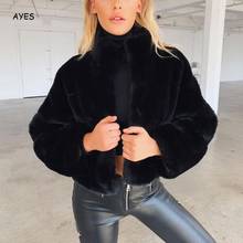 Thick Winter Coat 2020 Warm Fluffy Faux Fur Jackets Women Fake Fur Jacket Turn Down Collar Overcoat Black Short Jacket Outwear 2024 - buy cheap