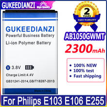 2300mAh GUKEEDIANZI AB1050GWMT AB1050FWMX For PHILIPS Xenium E103 X126 E106 X125 E255 X128 X116 High Quality Phone Battery 2024 - buy cheap