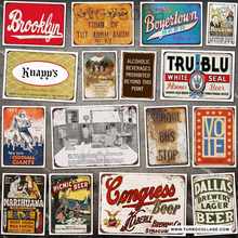 New Tin Sign 1957 Brooklyn Last Game in Brooklyn Aluminum Metal Sign Metal Painting Tin Sign Wall Decor Board Retro Pub 2024 - buy cheap