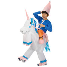 Unicorn Inflatable Costume Kids Party Cosplay Costumes Purim Halloween Role Play Disfraz Animal Suit for Children 2024 - buy cheap