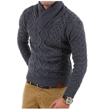 ZOGAA-suéteres de cuello alto para hombre, ropa informal de manga larga, gruesa y cálida, de Color sólido, 2019 2024 - compra barato