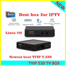 TVIP530-decodificador TVIP 530, 1GB, 8GB, Amlogic S905W, cuatro núcleos, TVIP s-box V.530, 3840x2160, 4K, Youtube, funciona en Linux, TVIP V530, novedad 2024 - compra barato