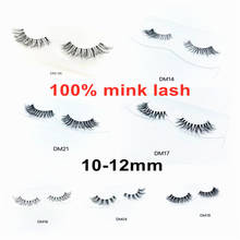 Um pares DM Mink Cílios Real Mink Cabelo Desarrumado Cílios Macios Curto Macio Cílios Naturais Mink Lashes Eye Makeup Cílios Vison 2024 - compre barato