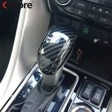 Interior Accessories For Mitsubishi Eclipse Cross 2017-2020 Carbon Fiber Gear Shift Knob Frame Cover Trim Sticker AT Model 2024 - buy cheap