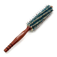 Nylon Teeth Hair Round Brush Women Curly Hair Care Hair Brush Wood Handle Rolling Hair Comb Barber Styling Tools Hair Brush 2024 - buy cheap