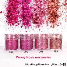 Conjunto de glitter rosa para unhas holográficas, efeito holográfico, esmalte em gel uv, 10ml/jarra, glitter fino, brilhos, acrílico, nail art, manicure, glitter, poeira 2024 - compre barato