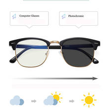 Feishini óculos de proteção da luz azul, óculos femininos com filtro de bloqueio de luz azul para reduzir a tensão ocular digital, óculos fotocromáticos para computador 2024 - compre barato