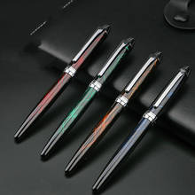 Red Green Quality Metal Modified Caneta Calligraphy Round Body Flower Body English Fountain Pen Stationery Dip Pen 2024 - buy cheap