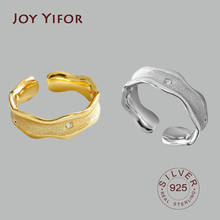 Frete grátis anéis abertos em prata esterlina 925 para mulheres joias anéis com abertura de dedo para festa de aniversário presente 2024 - compre barato