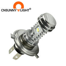 CNSUNNYLIGHT 1 шт. 1080LM супер яркий H4 Мото Светодиодный комплект фар P43t HS1 BA20D H6 мотоцикл фары скутер конверсионные лампы 12 2024 - купить недорого