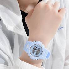 Relógios de pulso digital de led para estudantes, relógios fofos para crianças para meninos e meninas 2024 - compre barato