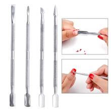 4pcs/Lot Cuticle Stainless Steel Nail Pusher Nail Art UV Gel Remover Manicure Pedicure Care Sets Cuticle Remover Pushers Tools 2024 - buy cheap