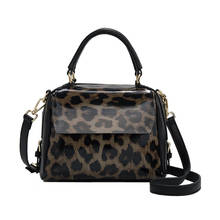 Women Genuine Leather Bag Fashion Leopard Cowhide Leather Handbags High Quality sac de luxe femme Luxury Designer Female Bag 2024 - buy cheap