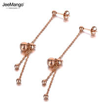 JeeMango-pendientes colgantes de calabaza de acero inoxidable de titanio de estilo chino, joyería Vintage, JE19319 2024 - compra barato