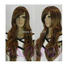 Shun-Peluca de cabello sintético para Cosplay, cabello largo ondulado resistente al calor, color marrón, DM32015, venta al por mayor, 10,21 2024 - compra barato