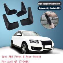 High-quality 4pcs ABS Front & Rear Fender For Audi Q5 17-2018 Mudflaps Splash Guards Mud Flap Front Rear Mudguards Fender 2024 - buy cheap