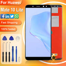 Pantalla Lcd para Huawei Mate 10 Lite con digitalizador de pantalla táctil reemplazo RNE-L21 LCD con marco 2024 - compra barato
