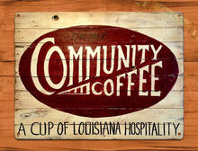 Tin Sign "Community Coffee" New Orleans Ad Vintage Art Metal Signs Man Cave 2024 - buy cheap