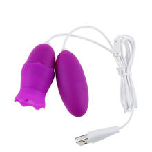 Vibradores de lengua para mujer, estimulador de clítoris y masaje del punto G, con alimentación USB, 11 modos, Juguetes sexuales 2024 - compra barato