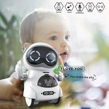 Robot teledirigido de bolsillo con control remoto, Mini Robot parlante con control remoto, grabación de reconocimiento de voz, cantar, contar baile, Storys, juguete de regalo 2024 - compra barato