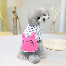 Cartoon Dog T-shirt Summer Puppy Cat Shirt Yorkshire Pomeranian Shih Tzu maltese Poodle Bichon Schnauzer Clothing Dog Clothes 2024 - buy cheap