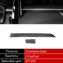 Stainless steel For Toyota corolla E210 2019 2020 accessories Car Console Decoration Strip cover trim Sticker Car styling 2pcs 2024 - buy cheap