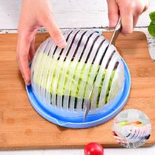 Kitchen Accessories Creative Salad Cutting Bowl Vegetable Fruit Machine kitchen Gadgets Salad Cutting Bowl Tools 2024 - buy cheap
